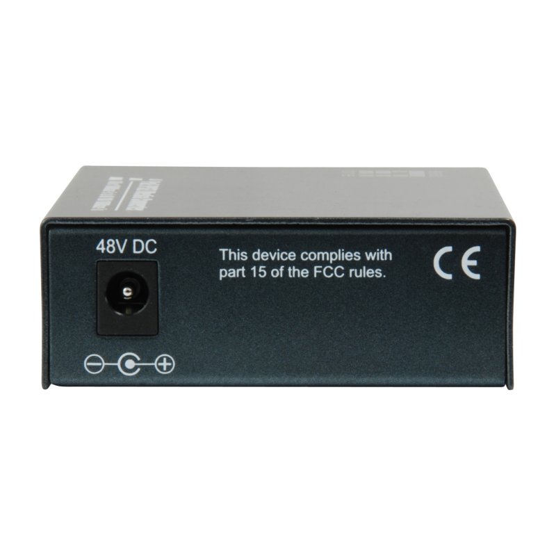 LevelOne GVT-2012 convertisseur de support réseau 1000 Mbit/s Noir