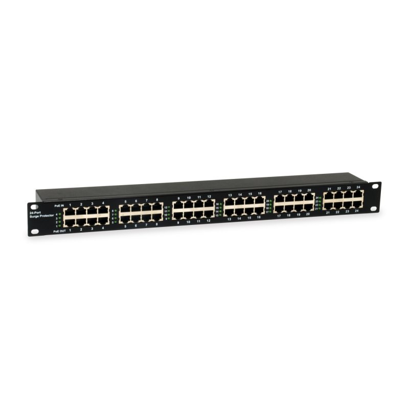 LevelOne 24-Port PoE Surge Protector, 6KV, 30W