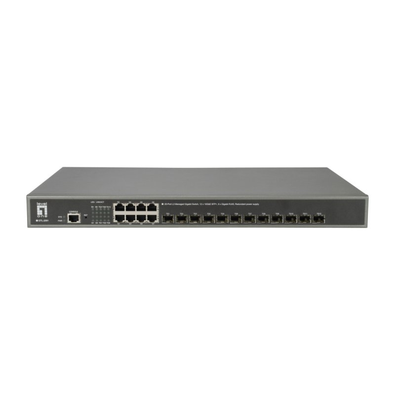 Switch 8x GE GTL-2091 12x10GSFP 19"
