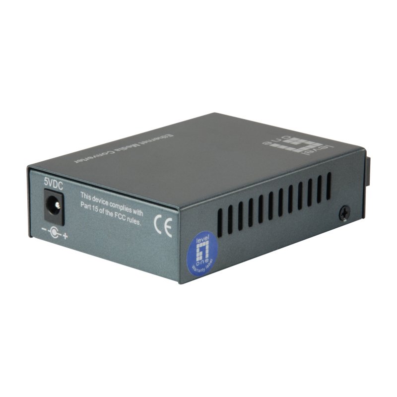 LevelOne RJ45 to SC Fast Ethernet Media Converter, Multi-Mode Fiber, 1310nm, 2km
