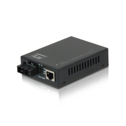 LevelOne FVT-2001 convertisseur de support réseau 100 Mbit/s 1310 nm Multimode Noir