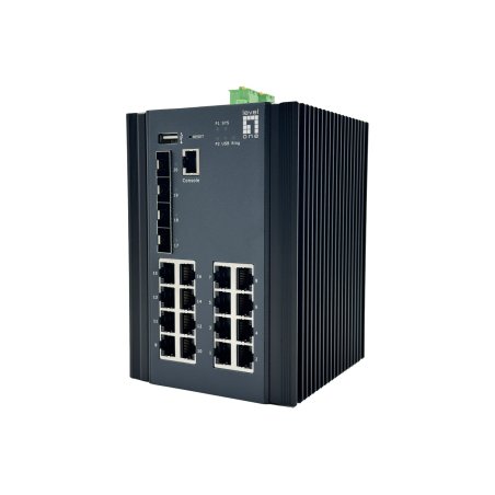 LevelOne IGU-2071 commutateur réseau Géré L2 Gigabit Ethernet (10/100/1000) Noir