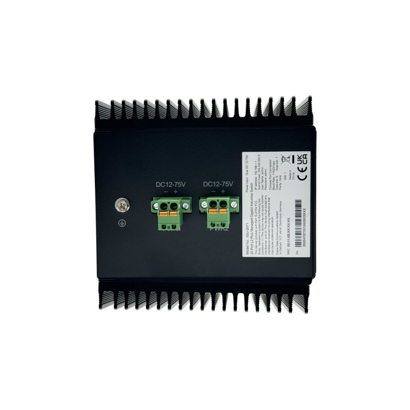 LevelOne 20-Port L2 Plus Managed Gigabit Industrial Switch, 16x 1GbE RJ45, 4x 1/2.5GbE SFP, DIN-Rail, -40°C to 80°C