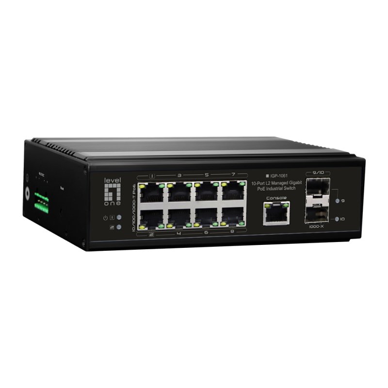 Switch 8x GE IGP-1061 2xGSFP 240W 8xPoE 