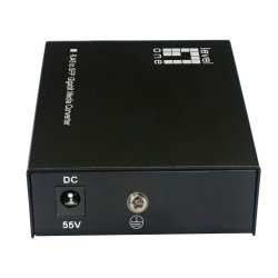 LevelOne RJ45 to SFP Gigabit Media Converter, 802.3bt 90W PoE PSE