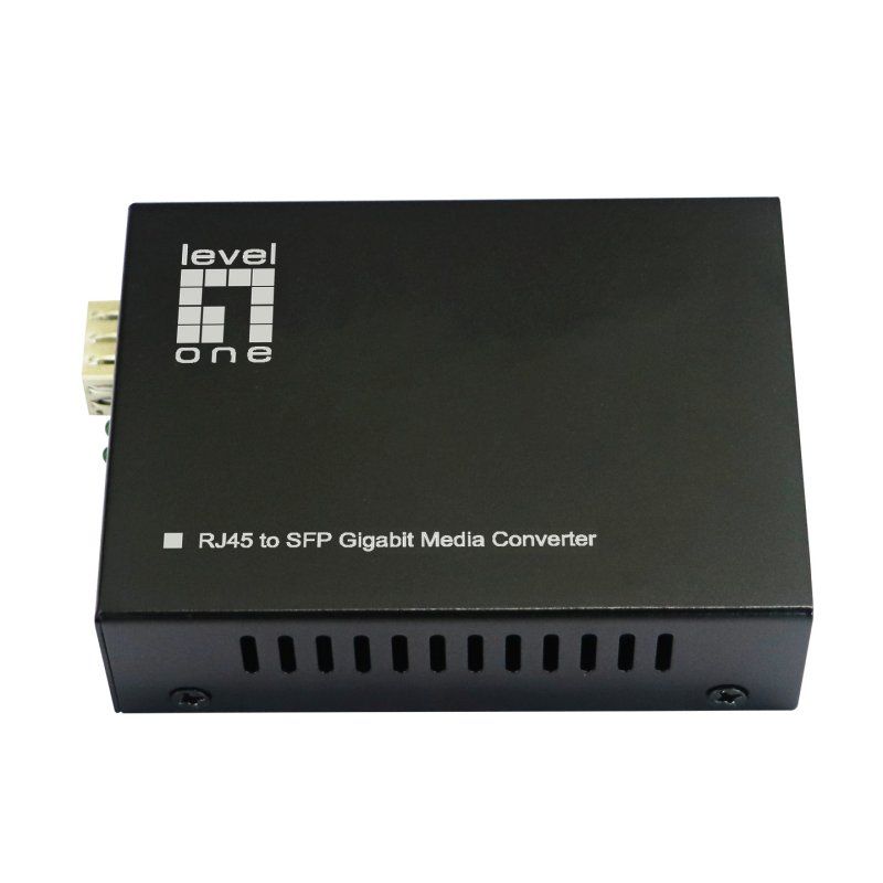 LevelOne GVT-2016 convertisseur de support réseau 1000 Mbit/s Multimode, Monomode Noir