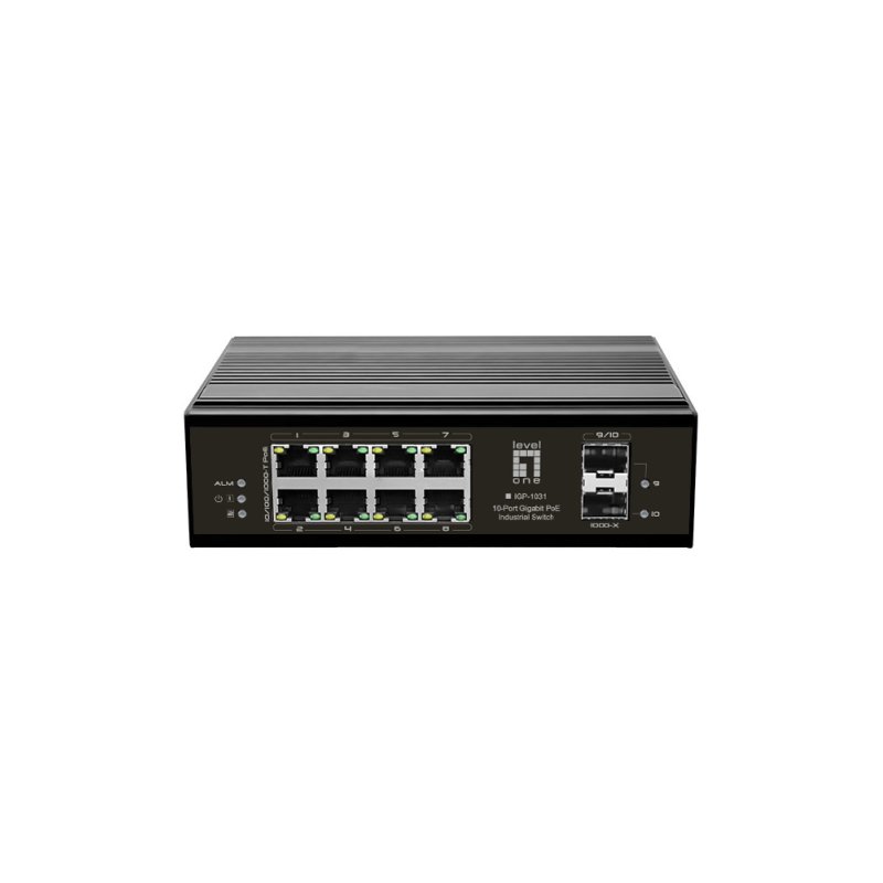 LevelOne IGP-1031 network switch Gigabit Ethernet (10/100/1000) Power over Ethernet (PoE) Black