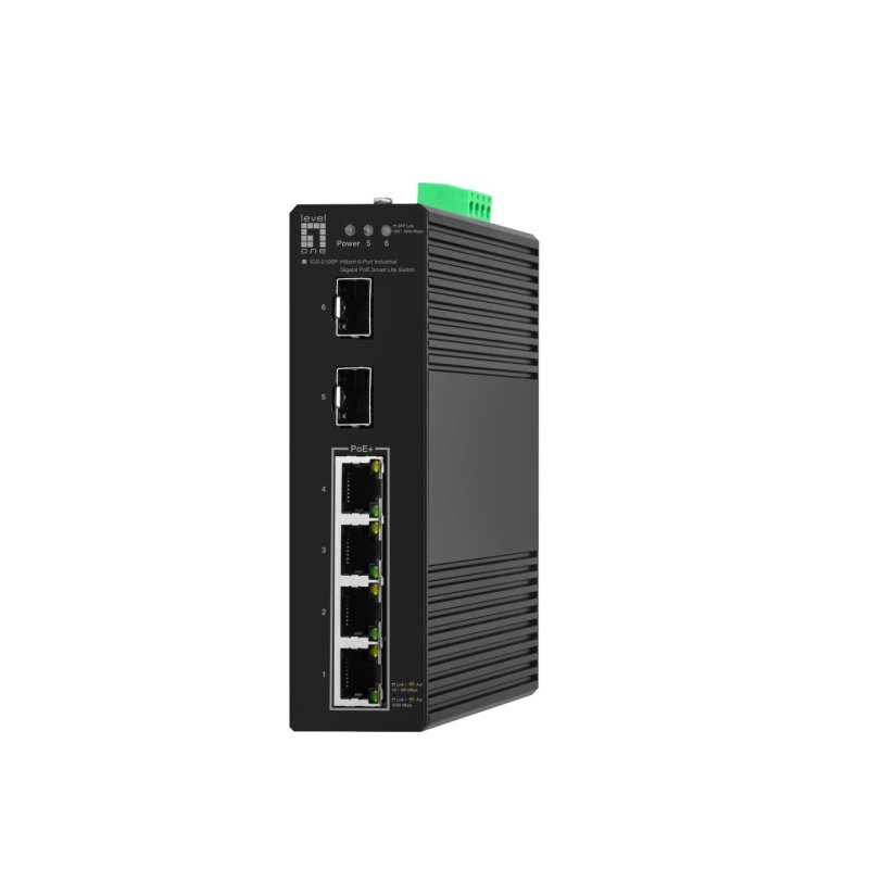 LevelOne IGS-2106P commutateur réseau Géré L2 Gigabit Ethernet (10/100/1000) Connexion Ethernet, supportant