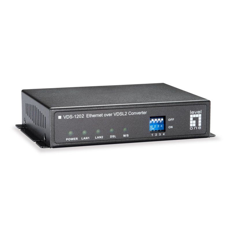 LevelOne VDS-1202 convertisseur de support réseau 100 Mbit/s Gris