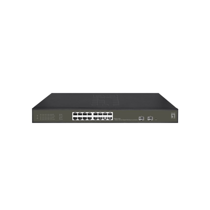 LevelOne GES-2118P commutateur réseau Géré L2 Gigabit Ethernet (10/100/1000) Connexion Ethernet, supportant