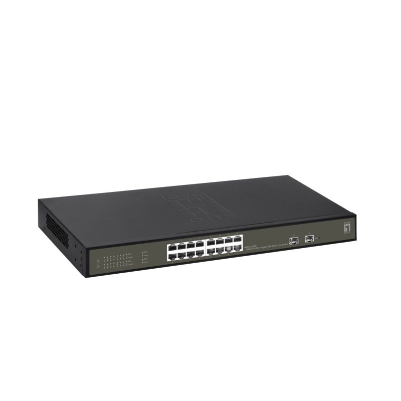 LevelOne GES-2118P commutateur réseau Géré L2 Gigabit Ethernet (10/100/1000) Connexion Ethernet, supportant