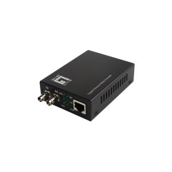 LevelOne RJ45 to ST Gigabit Media Converter, Single-Mode Fiber, 1310nm, 20km