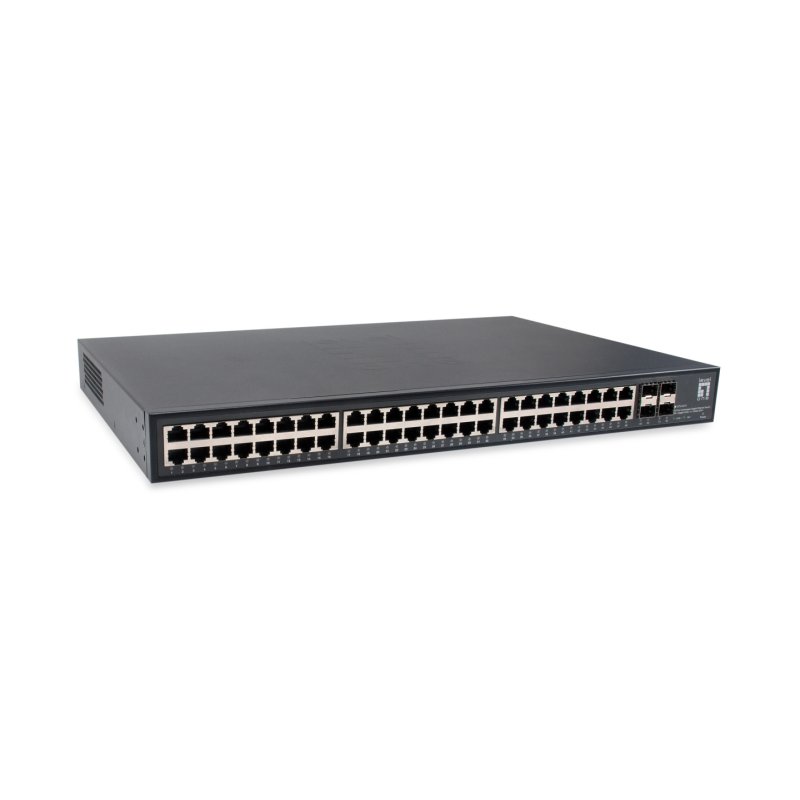 LevelOne GTU-5211 network switch Unmanaged Gigabit Ethernet (10/100/1000) Black