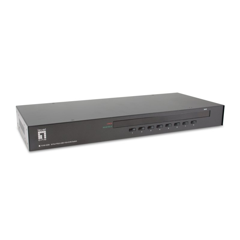 LevelOne 8-Port PS/2-USB VGA KVM Switch