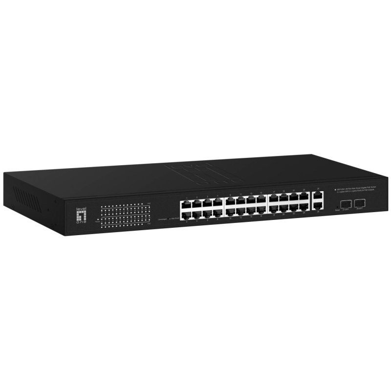 LevelOne GEP-2841 commutateur réseau Géré L2 Gigabit Ethernet (10/100/1000) Connexion Ethernet, supportant