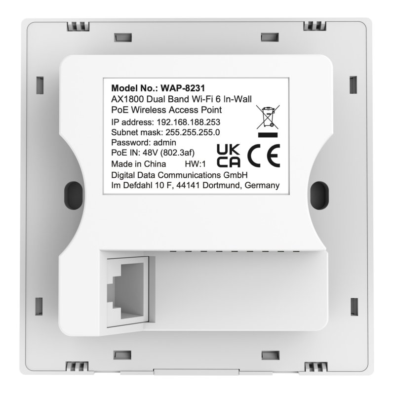 WAP-8231 AX1800 Wireless DualBand WiFi6 ws