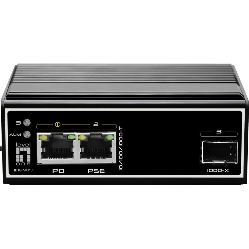 LevelOne IGP-0310 commutateur réseau Gigabit Ethernet (10/100/1000) Connexion Ethernet, supportant l'alimentation via