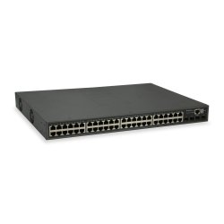 LevelOne 52-Port L3 Lite Managed Gigabit PoE Switch, 4 x 10GbE SFP , 48 PoE Outputs, 400W PoE Power Budget