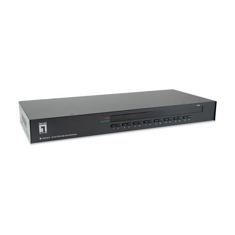LevelOne 16-Port PS/2-USB VGA KVM Switch