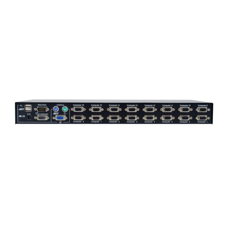 LevelOne 16-Port PS/2-USB VGA KVM Switch