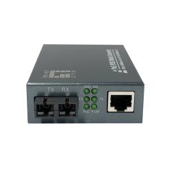 LevelOne RJ45 to SC Gigabit Media Converter, PoE PSE, Multi-Mode Fiber, 0.5km