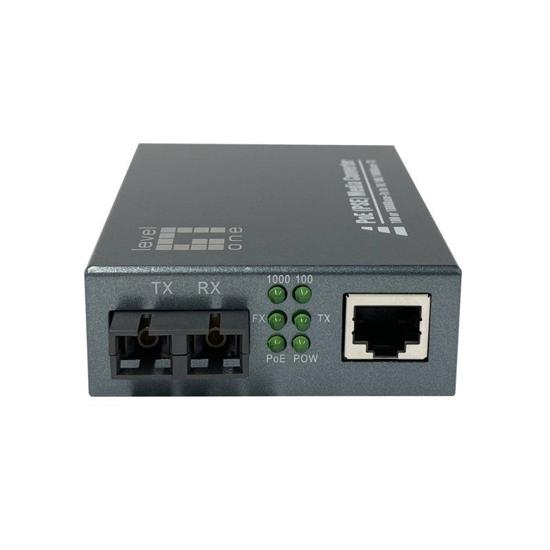 LevelOne GVT-2013 convertisseur de support réseau 1000 Mbit/s 850 nm Multimode Gris