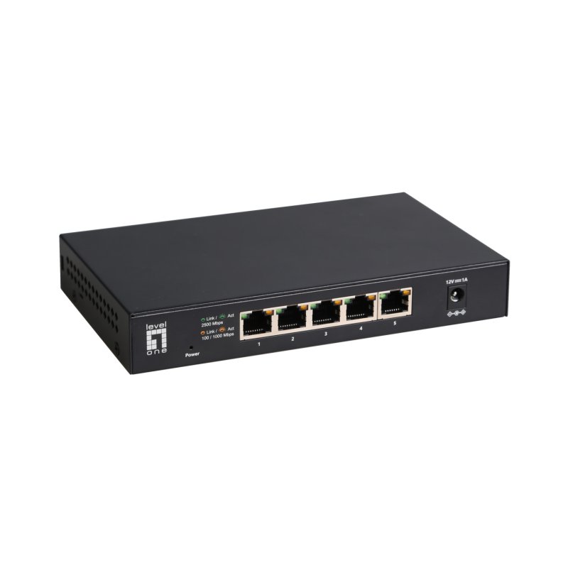 LevelOne 5-Port Unmanaged 2.5-Gigabit Ethernet Switch