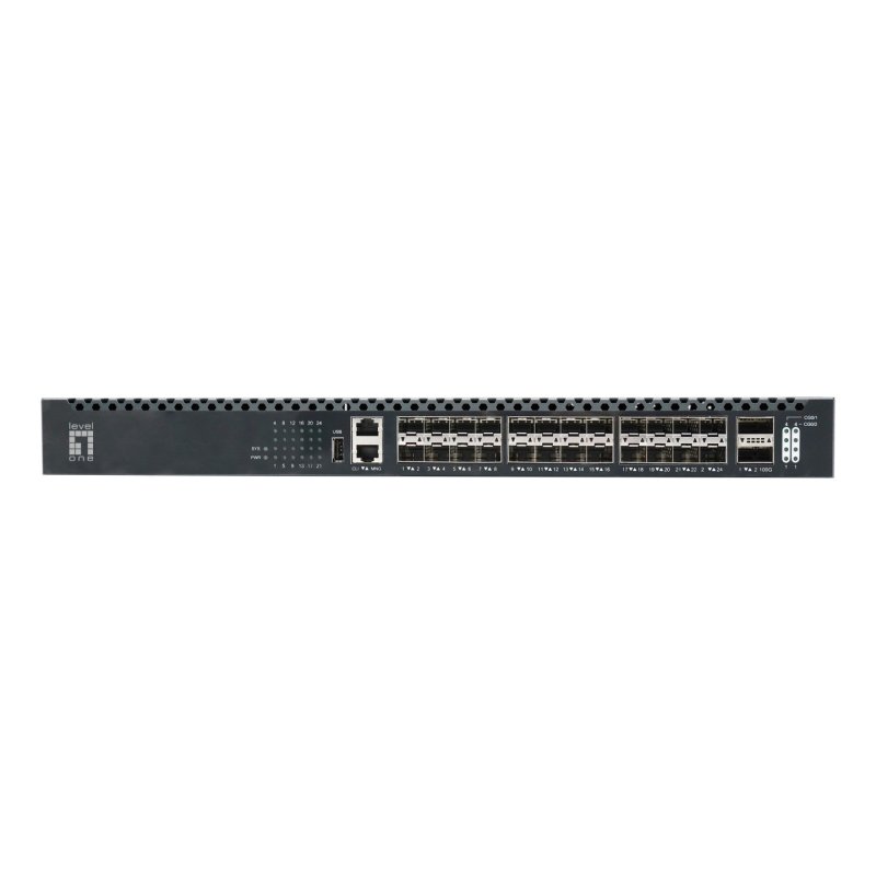Switch 26x GE XQS-3126 2x40/100GbE 19" 185W 24xPoE