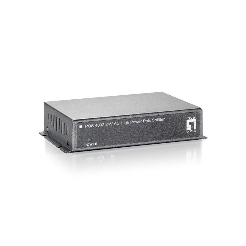LevelOne Fast Ethernet High Power PoE Splitter, 24V AC Output
