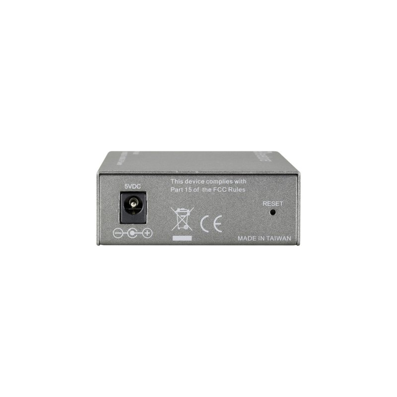 LevelOne FVS-3800 convertisseur de support réseau 100 Mbit/s Gris