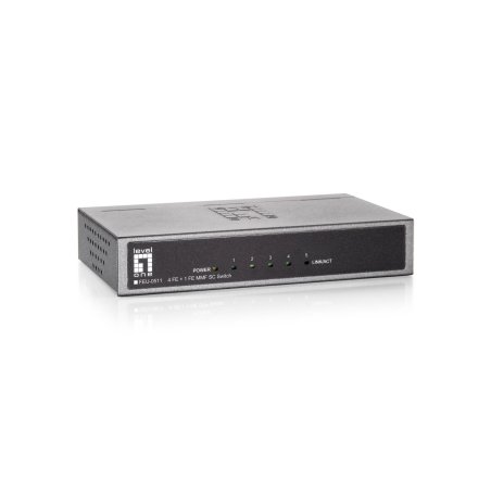 LevelOne FEU-0511 commutateur réseau Fast Ethernet (10/100) Noir, Gris