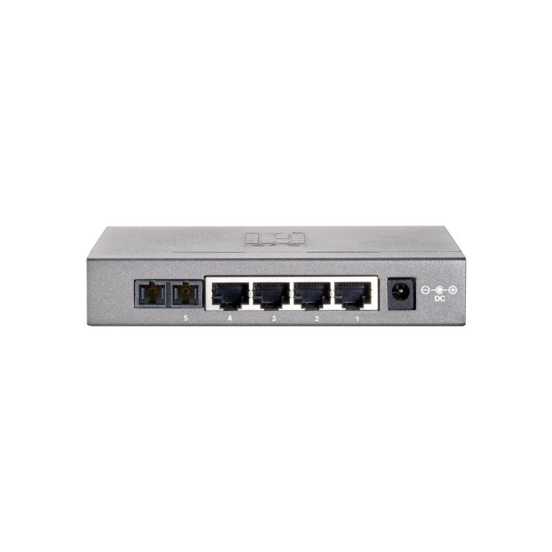 LevelOne 5-Port Fast Ethernet Switch, 1 x SC Multi-Mode Fiber