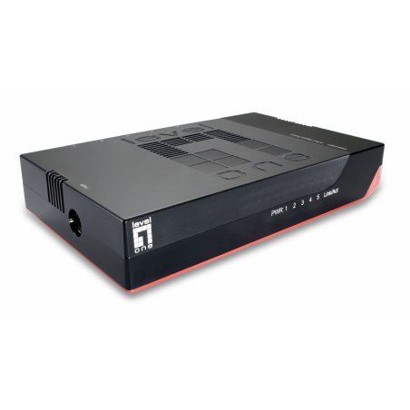 LevelOne GSW-0507 commutateur réseau Non-géré Gigabit Ethernet (10/100/1000) Noir, Rouge