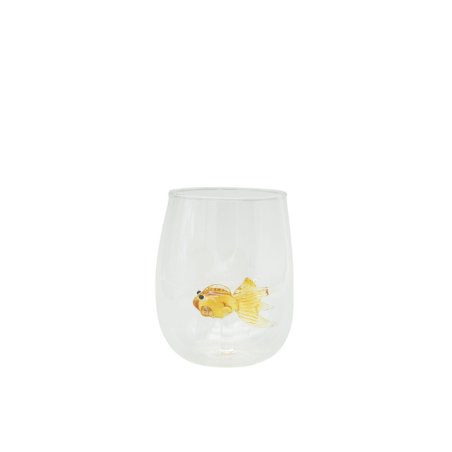 Winkee - Drinking Glasses - Handmade Glasses Goldfish