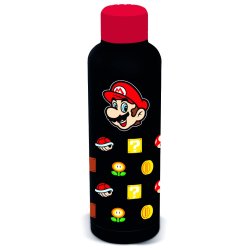 BOUTEILLE ISOTHERME EN ACIER SUPER MARIO BLEU 515M