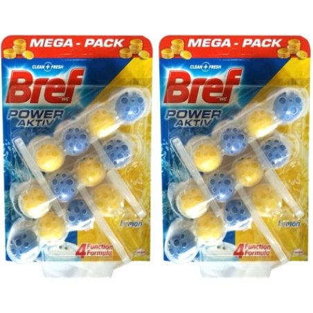 Bref Henkel Bref Toilet Cleaner 4-Function Formula Power Active Leomon 6 Count
