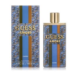 GUESS Amore Capri Eau de Toilette for Women and Men Genderless Unisex Perfume Spray 3.4 Fl. Oz.