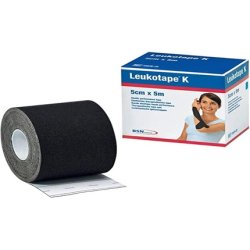 Leukotape K Kinesiology Tape Black 5cm x 4.5m