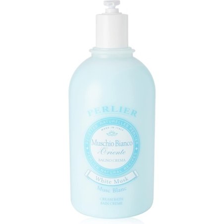 Perlier Muschio Bianco d'Oriente White Musk Cream Bath 101.4 Fluid Ounces (3000mL) Bottle