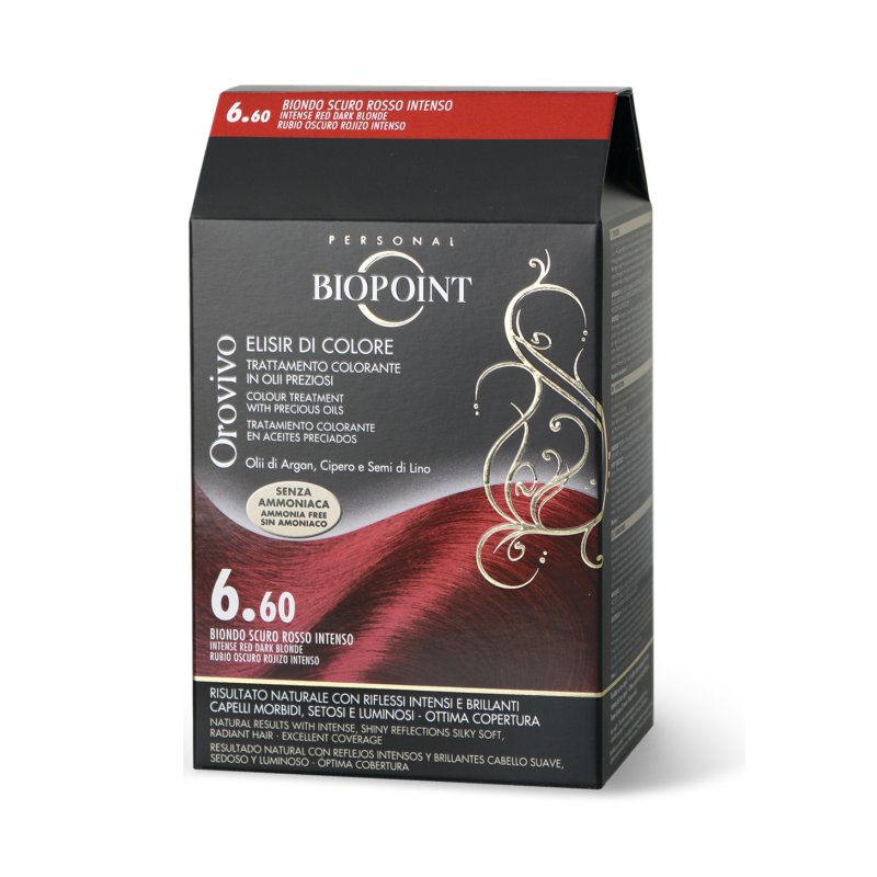 Biopoint Orovivo Colour Elixir 6.60 Intense Red Dark Blonde