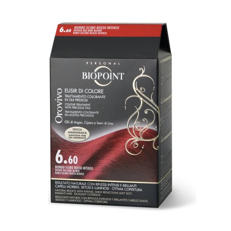 Biopoint Orovivo Colour Elixir 6.60 Intense Red Dark Blonde