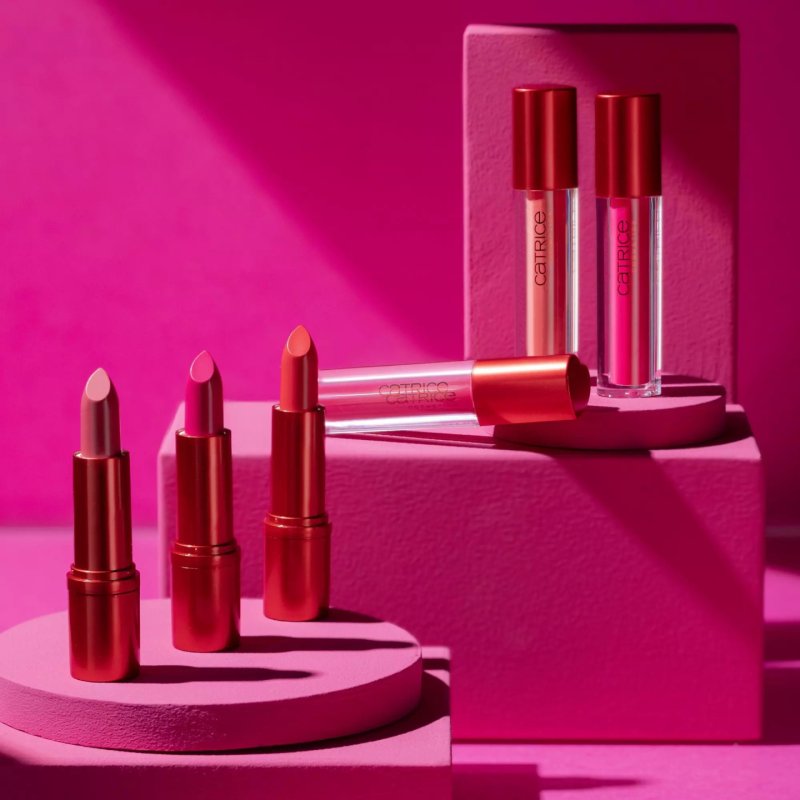 Catrice HEART AFFAIR Full Shine Lipstick C03 Red Glossy Vegan Paraben-Free Microplastic-Free Nanoparticle-Free