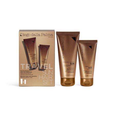 Diego dalla Palma Travel Sun Hair Set Regenerating Aftersun Shampoo And Shower Gel 100ml Repairing Aftersun Mask 50ml