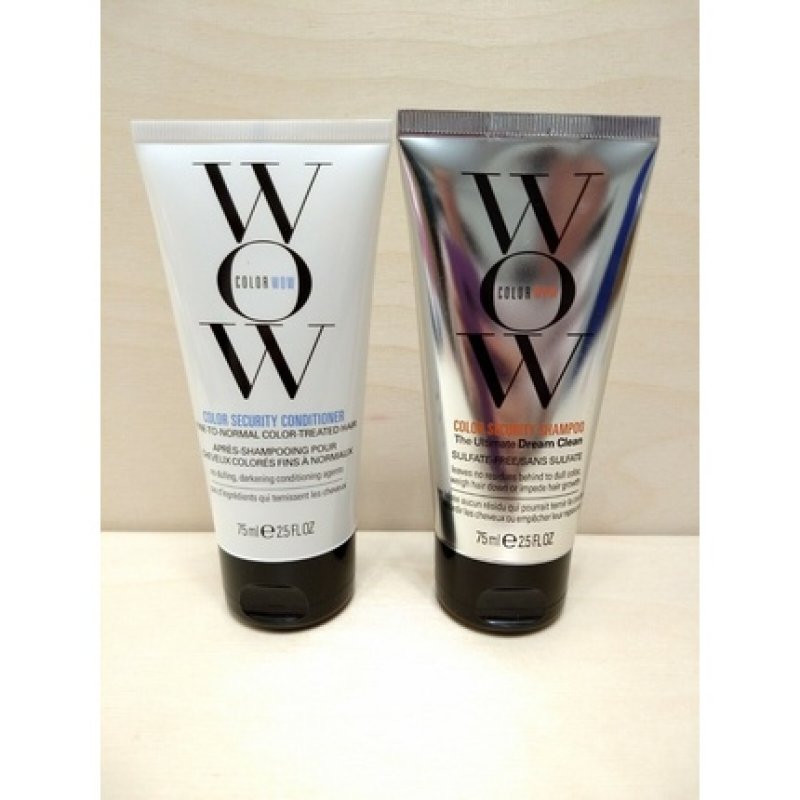 New WOW Color Security Shampoo and Conditioner Set 75ml each