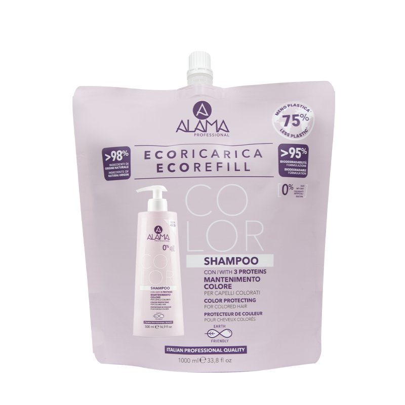 Alama Color Shampoo Eco Refill 1000ml Professional Women