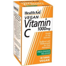 HealthAid Vitamin C 1000mg Prolong Release 60 Vegan Tablets