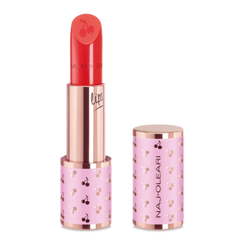 NAJ-OLEARI Creamy Joy Lipstick Makeup for Face Women 12 Red Coral