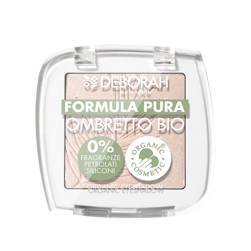 Deborah Mono BIO Formula Pure Color Eye Shadow No. 02 Soft Gold with 100% Natural Ingredients - Vegan and Cruelty-Free