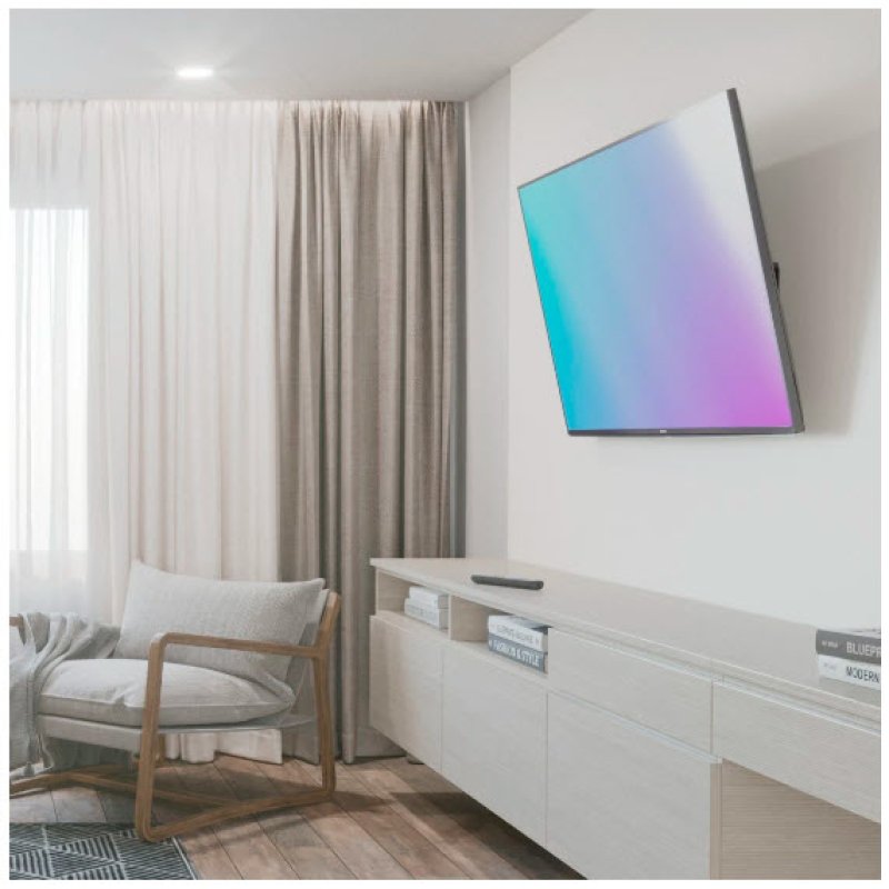 Hama TV Wall Bracket, Up to 75" TVs, 40kg Max, Tilt 5/-15°, VESA up to 400 x 400, Spirit Level