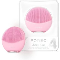 FOREO Luna 4 Mini Facial Cleansing Brush and Face Massager Premium Face Brush for All Skin Types Pearl Pink